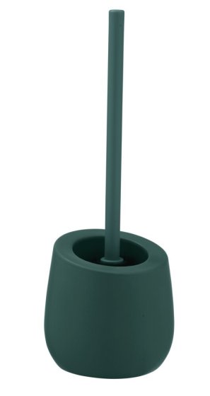 WC-Garnitur Mod. Badi Dunkelgrün Keramik, mit Silikon-Bürstenkopf 