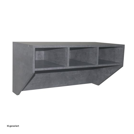 Wandschreibtisch Thekla Beton 