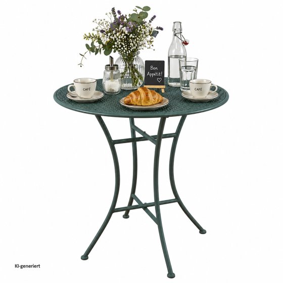 Gartentisch Ivo Metall Blau 