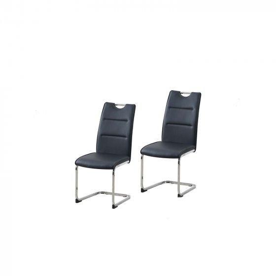 Schwingstuhl 2er Set PU DannyC Schwarz