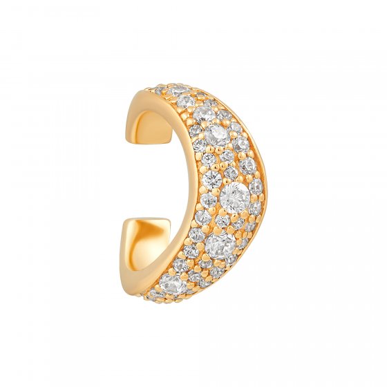 Ear Cuff 925 Sterling Silber vergoldet Golden Spark I 