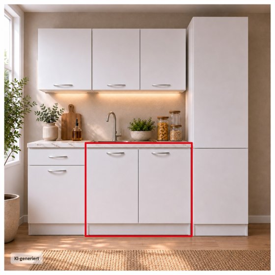 Spülenunterschrank Jenna Weiß 80 cm 