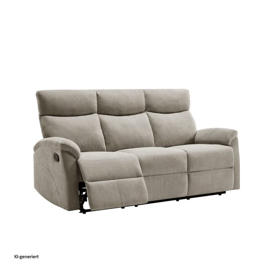 Sofagarnitur mit Relaxfunktion Koba Beige 