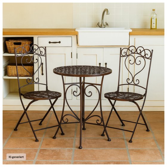 Essgruppe 3-teilig Curly Braun 