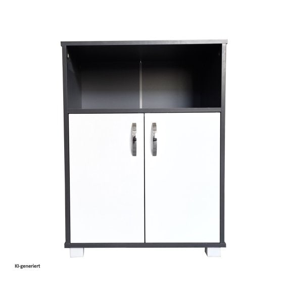 Küchenschrank Grau/Weiß Blanca 