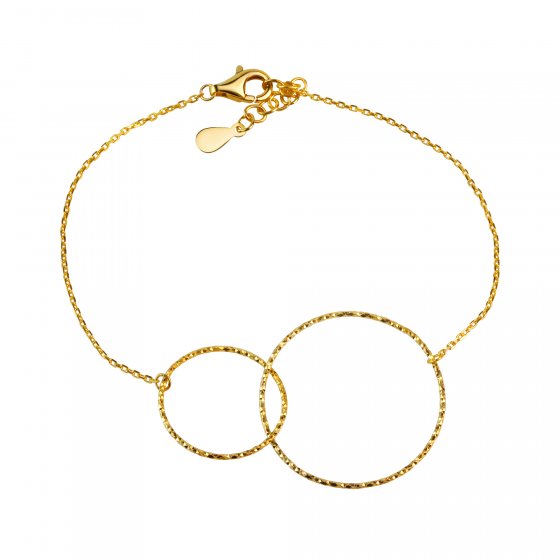 Armband 925 Silber vergoldet diamantiert 