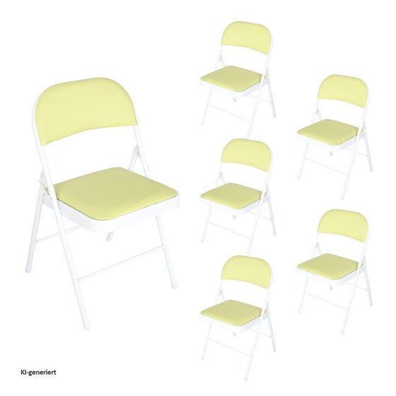 Klappstühle 6er Set Wedigo Grün 