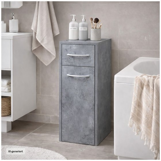 Mehrzweckschrank schmal Thekla Beton 