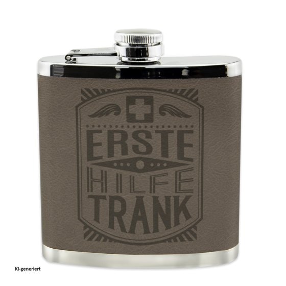 Echter Kerl Flachmann Erste Hilfe 