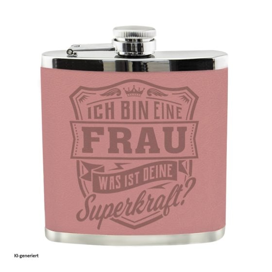 Echter Kerl Flachmann Frau 