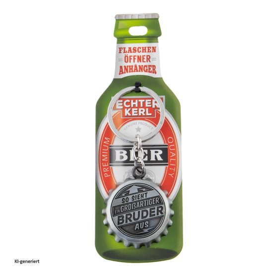 Echter Kerl Flaschenöffner Bruder 