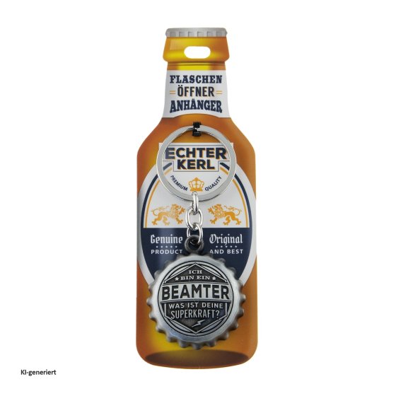Echter Kerl Flaschenöffner Beamter 