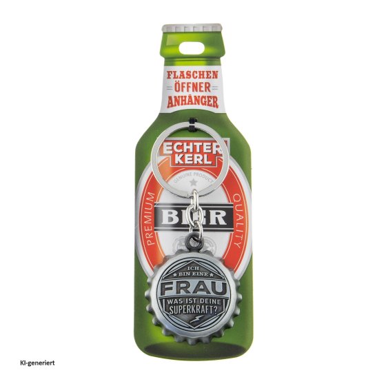 Echter Kerl Flaschenöffner Frau 