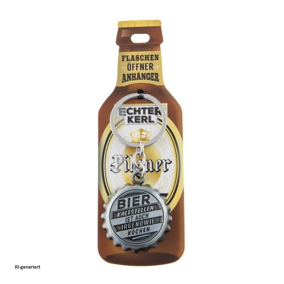 Echter Kerl Flaschenöffner Kaltes Bier 