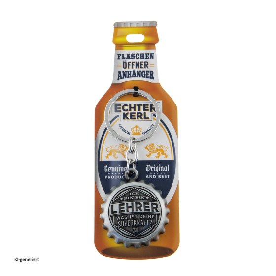 Echter Kerl Flaschenöffner Lehrer 