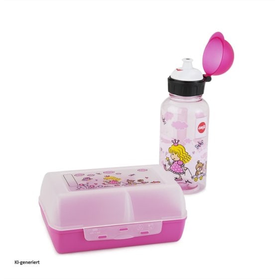 Trinkflasche im 2 er Set mit Brotdose 