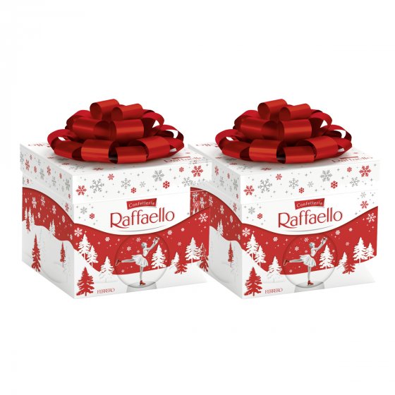 Raffaello Geschenkbox mit Dekorschleife und Pralinen 300g 2er Pack 