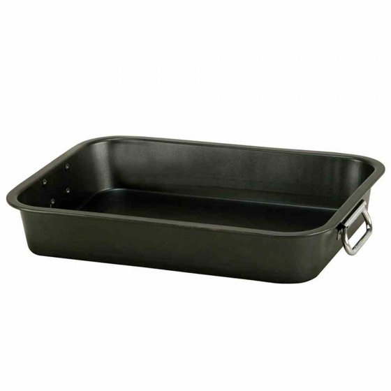 Krüger Grillpfanne Auflaufform beschichtet aus Carbonstahl 40cm 