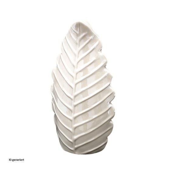 Porzellan-Vase Monstera-Blatt 