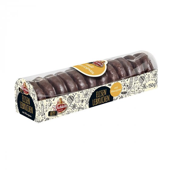 Wicklein Elisen Mini Lebkuchen mit Marzipan und Schokolade 150g 