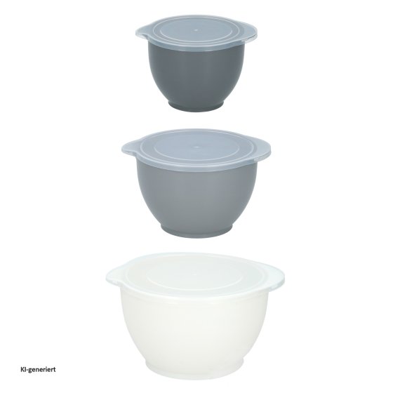 Dosen-Set, 3 Stück mit Deckel 