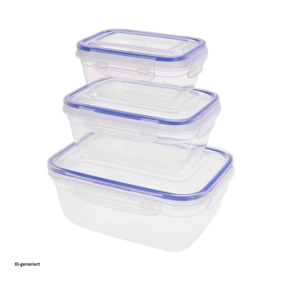 Vorratsdosen-Set, 3-teilig Kunststoff 