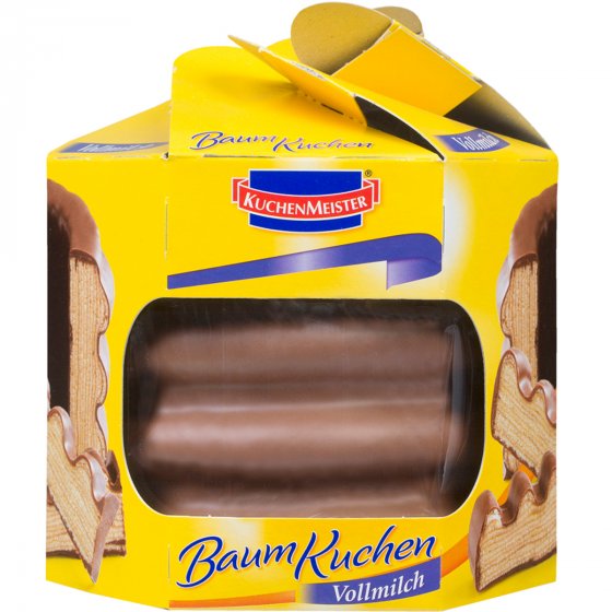 KuchenMeister Baumkuchen mit Vollmilchschokolade und Marzipan 300g 
