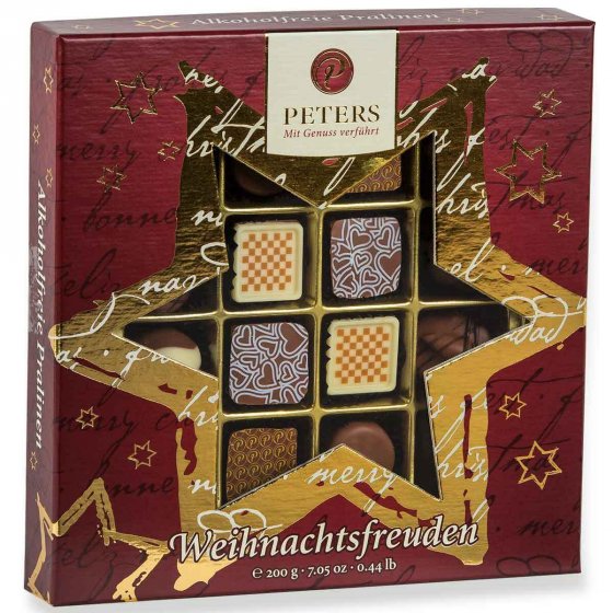Peters Weihnachtsfreuden alkoholfreie Pralinen Mischung 200g 