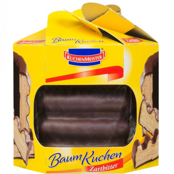 KuchenMeister Baumkuchen mit Zartbitterschokolade und Marzipan 300g 