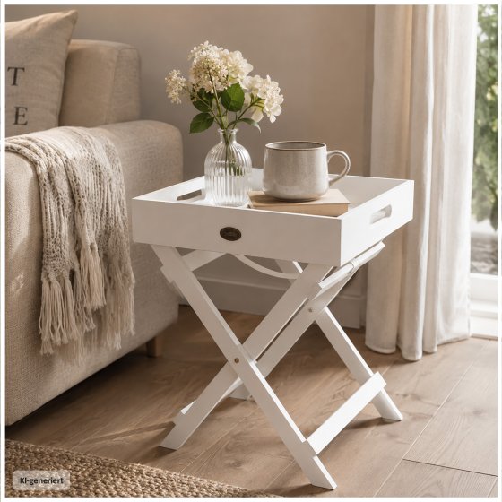 Holztisch mit abnehmbarem Tablett Mini 