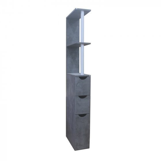 Raumteilerregal 136 cm Thekla Beton 