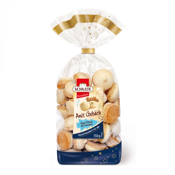 Schulte Anis Gebäck Feines Biskuitgebäck mit Anis Geschmack 150g 