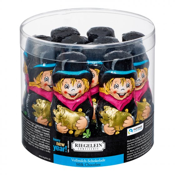 Riegelein Schornsteinfeger 11 Hohlfiguren aus Vollmilch 352g 