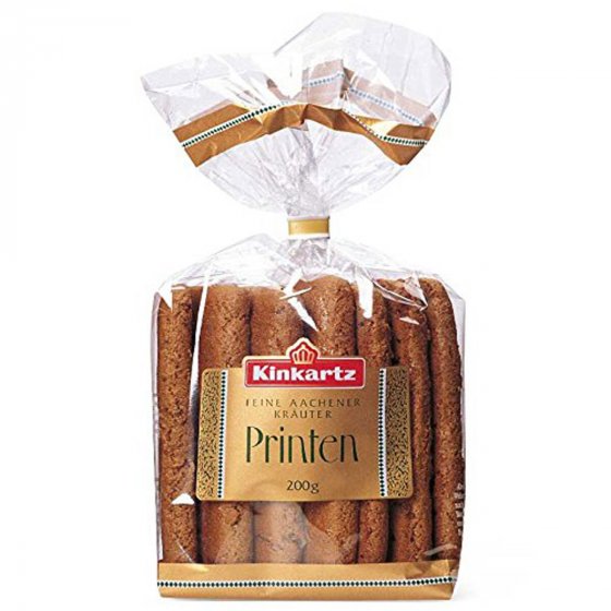 Kinkartz Aachener Kräuterprinten Lebkuchen mit Stückchen 200g 5er Pack 