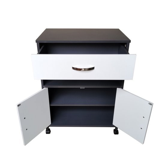 Küchenschrank Grau/Weiß Blanca 
