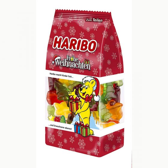 Haribo Frohe Weihnachten Standbeutel Fruchtgummi Bärchen 300g 