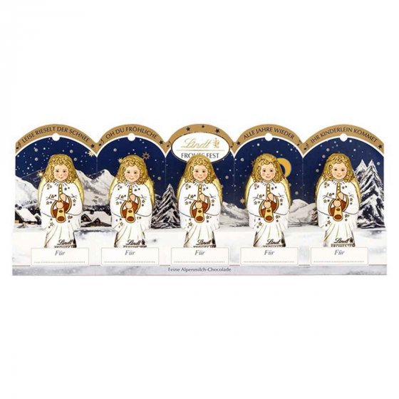 Lindt Mini Engel Figuren aus Alpenvollmilch Chocolade 50g 3er Pack 