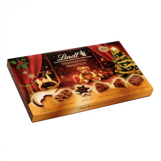 Lindt Weihnachts Traditions Pralinen Mix in Geschenkverpackung 264g 