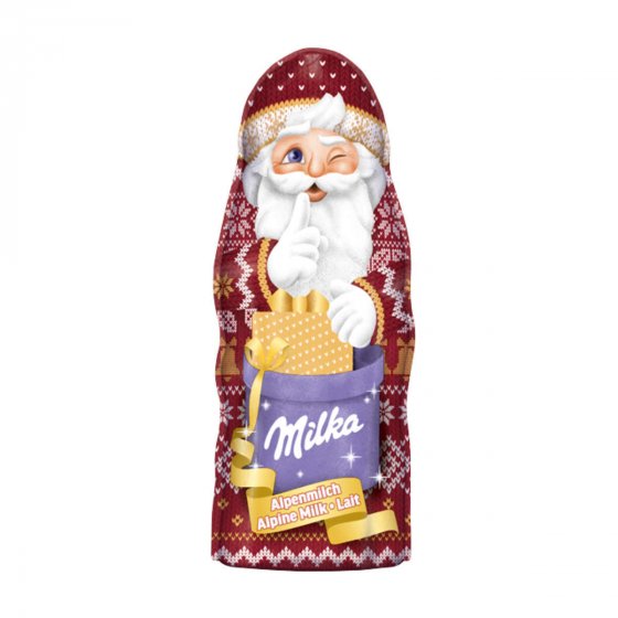 Milka Weihnachtsmann Alpenmilch in schöner Design Edition 45g 