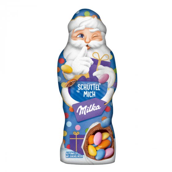 Milka Schüttel mich Weihnachtsmann Alpenmilch mit Kakaolinsen 61g 