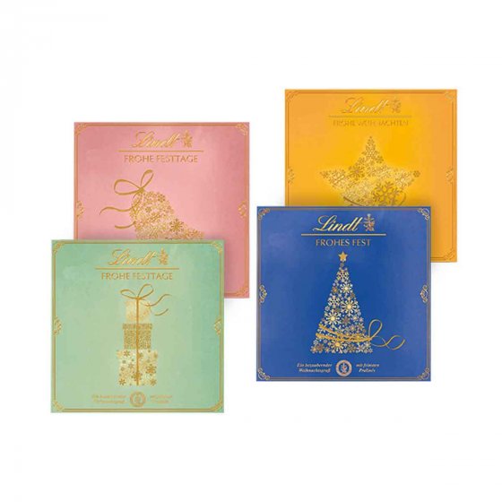 Lindt Frohe Festtage Pralinen Mischung in Geschenkverpackung 80g 