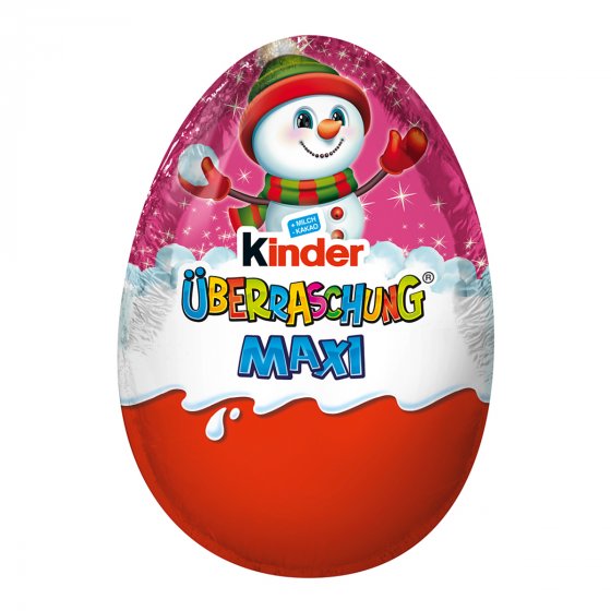 Überraschungs Ei Maxi Schokolade für Mädchen rosa mit Figur 100g 