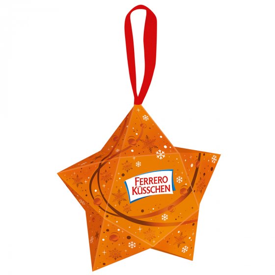 Ferrero Küsschen kleiner Stern mit Pralinen Halbbitterschokolade 35g 