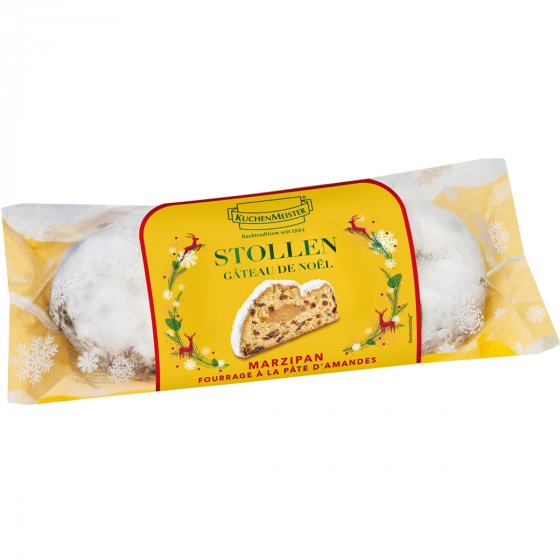 Kuchenmeister Marzipan Stollen gefüllt mit Edel Marzipan 500g 