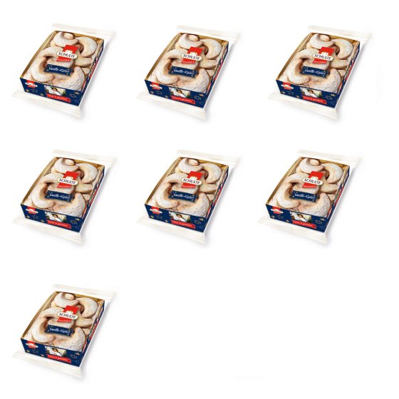 Schulte Vanille Kipferl Muerbegebaeck beste Vanille 150g 7er Pack 