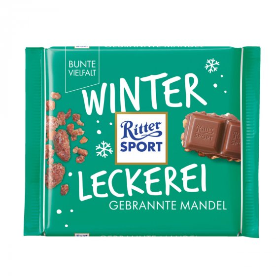 Ritter Sport Gebrannte Mandel Winterleckerei Vollmilchschokolade 100g 