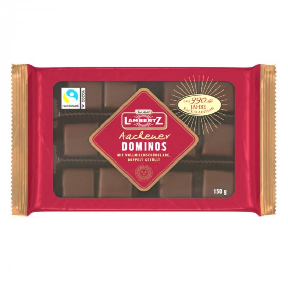 Lambertz Aachener Dominos umhüllt mit Vollmilchschokolade 150g 