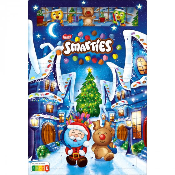 Smarties Adventskalender Milchschokolade mit Schokolinsen 194g 