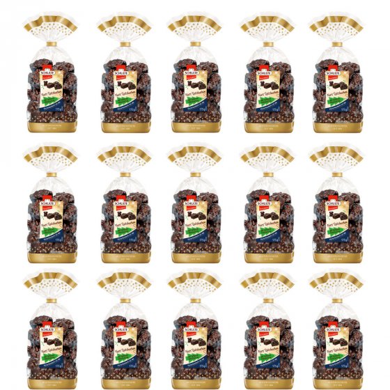 Schulte Nuss Spitzkuchen mit Zartbitterschokolade 175g 15er Pack 