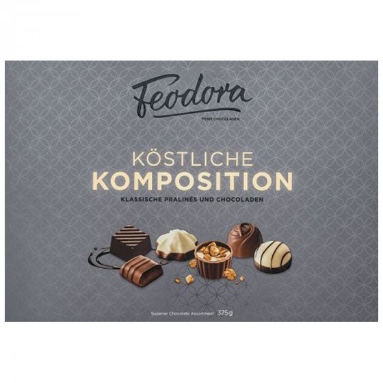 Feodora köstliche Komposition vielfältige Klassische Pralinen 375g 